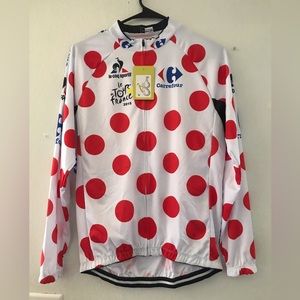 Carrefour Sportif Tour de France Replica Long Sleeve Cycling Jersey Medium NWT